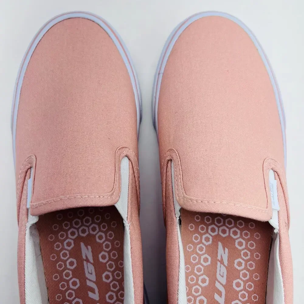 Lugz Bandit Slip-On Pink Canvas Slip-On Sneaker, Women's Size 8 EUR 39